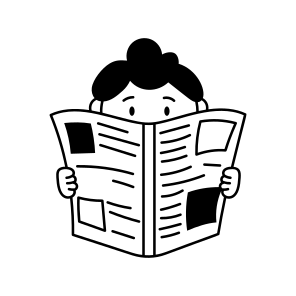 Reading Newspaper icon