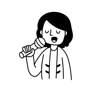 Singing icon