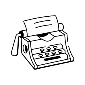 Typewriter icon