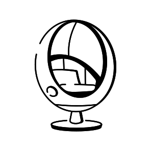 Oval Chair icon