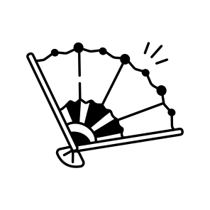 Traditional Handfan icon