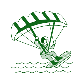 Kiteboarding icon