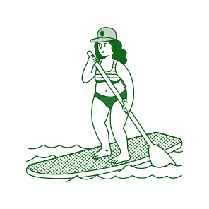 Paddleboarding icon
