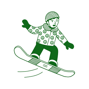 Snowboarding icon