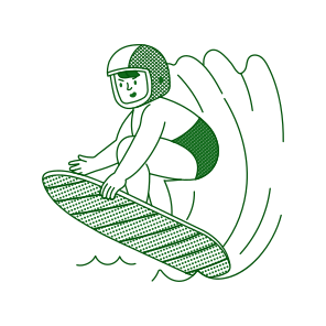 Surfing icon