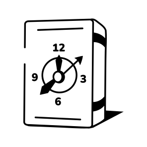 Book Clock icon