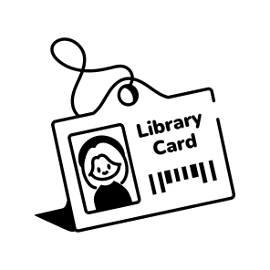 Library Card. icon