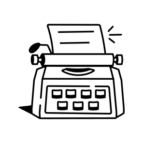 Typewriter icon