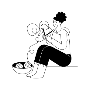 Knitting icon