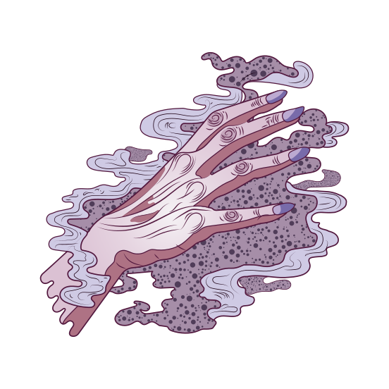 Melting Hand illustration