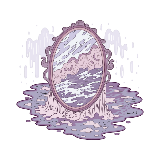 Melting Mirror illustration