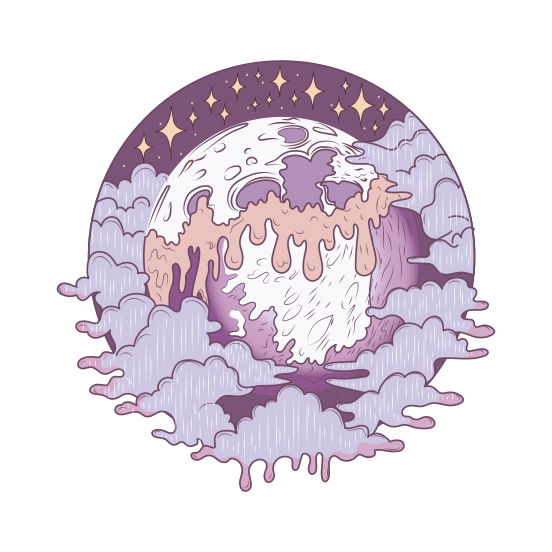 Melting Moon illustration