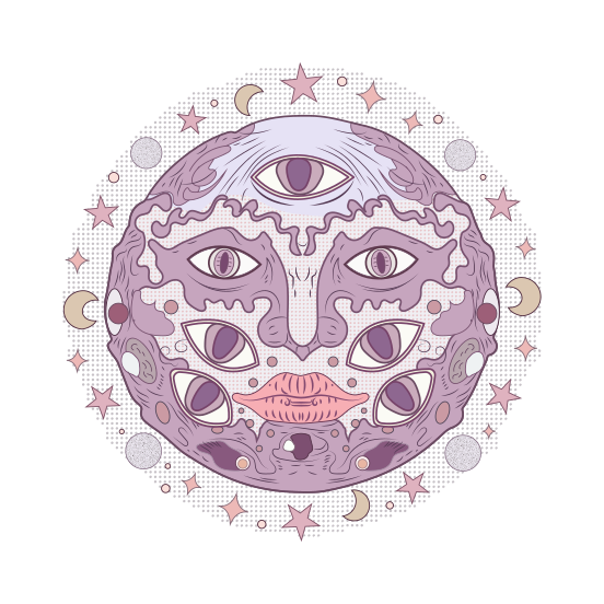 Mystical Face illustration