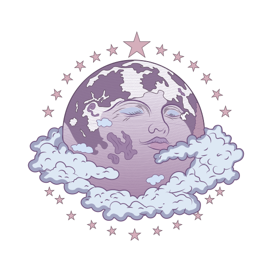 Sleeping Planet illustration