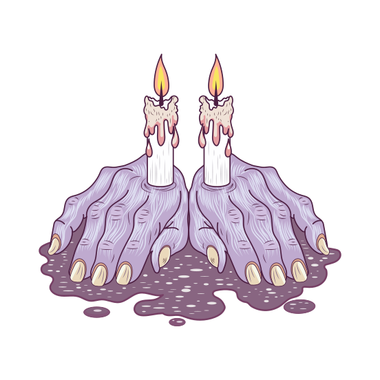 Surreal Candle illustration