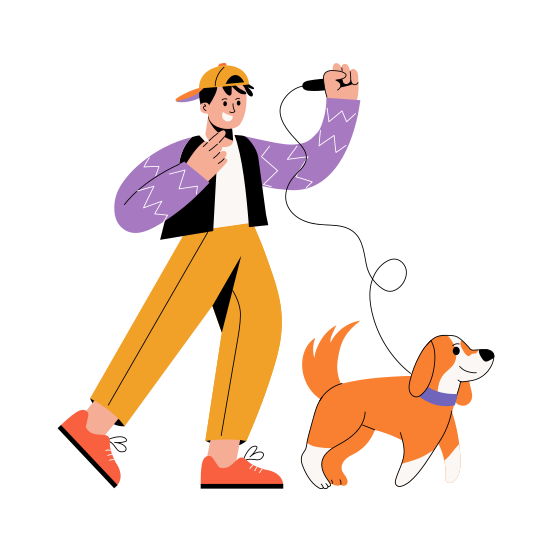 Dog Walk illustration