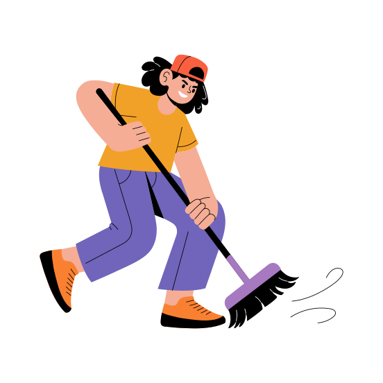 Floor Sweeping illustration