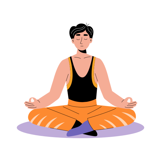 Meditation illustration