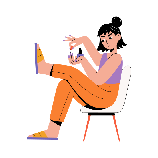 Painting Nails illustration