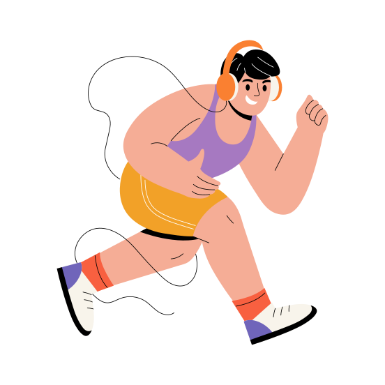 Running illustration