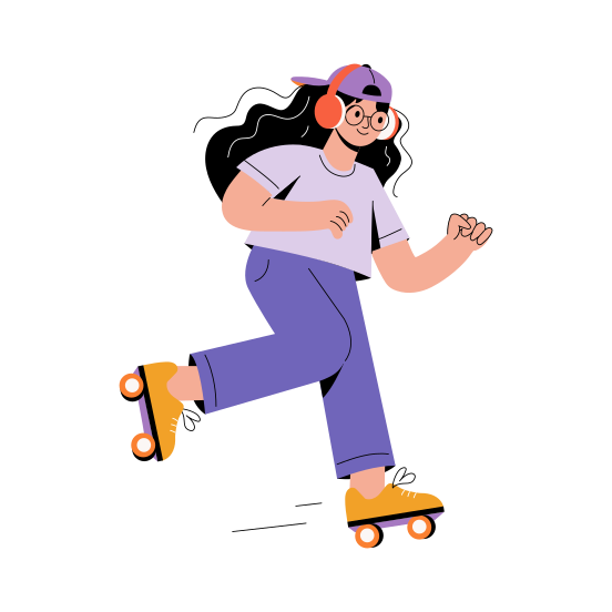 Skating illustration