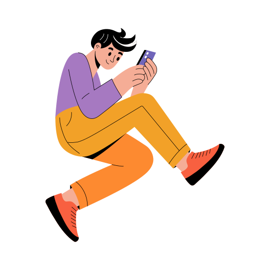Using Phone illustration