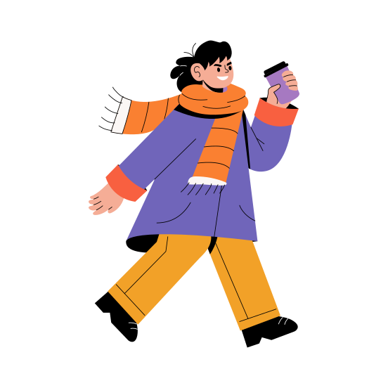 Walking illustration