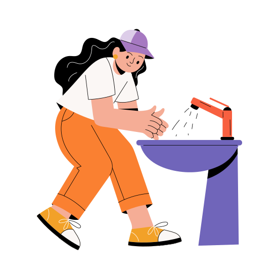 Washing Hands illustration