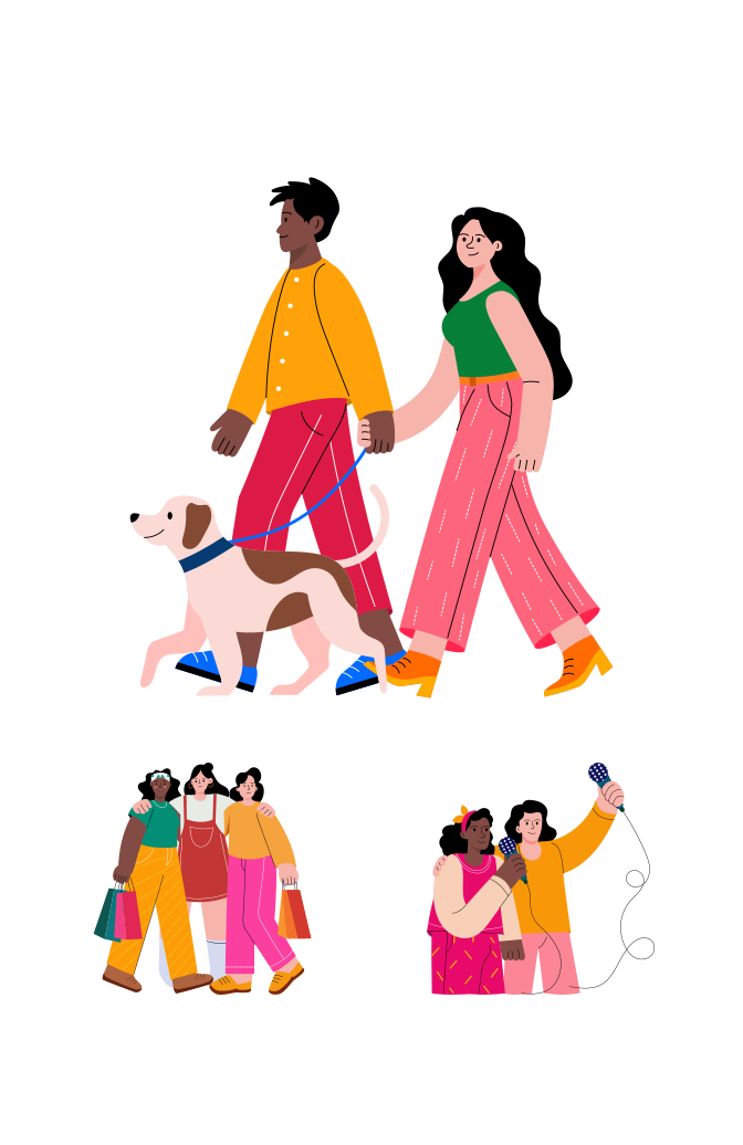 Friends Illustration Art Large Set Preview