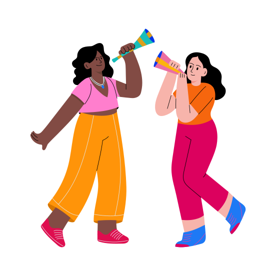 Blowing Whistles illustration