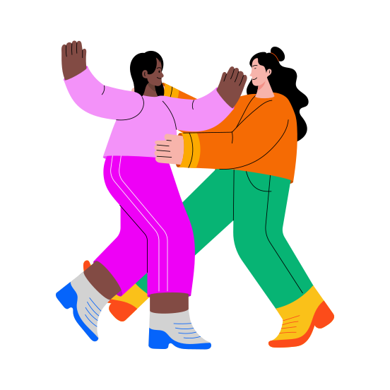 Dancing Together illustration