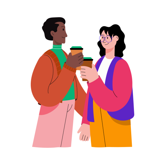 Drinking Coffee illustration