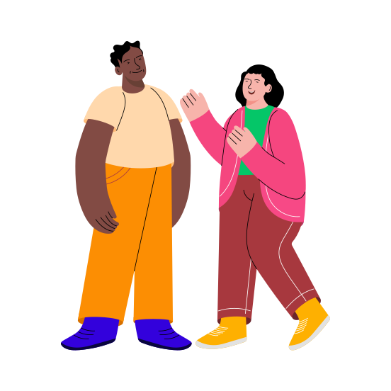 Friends Laughing illustration