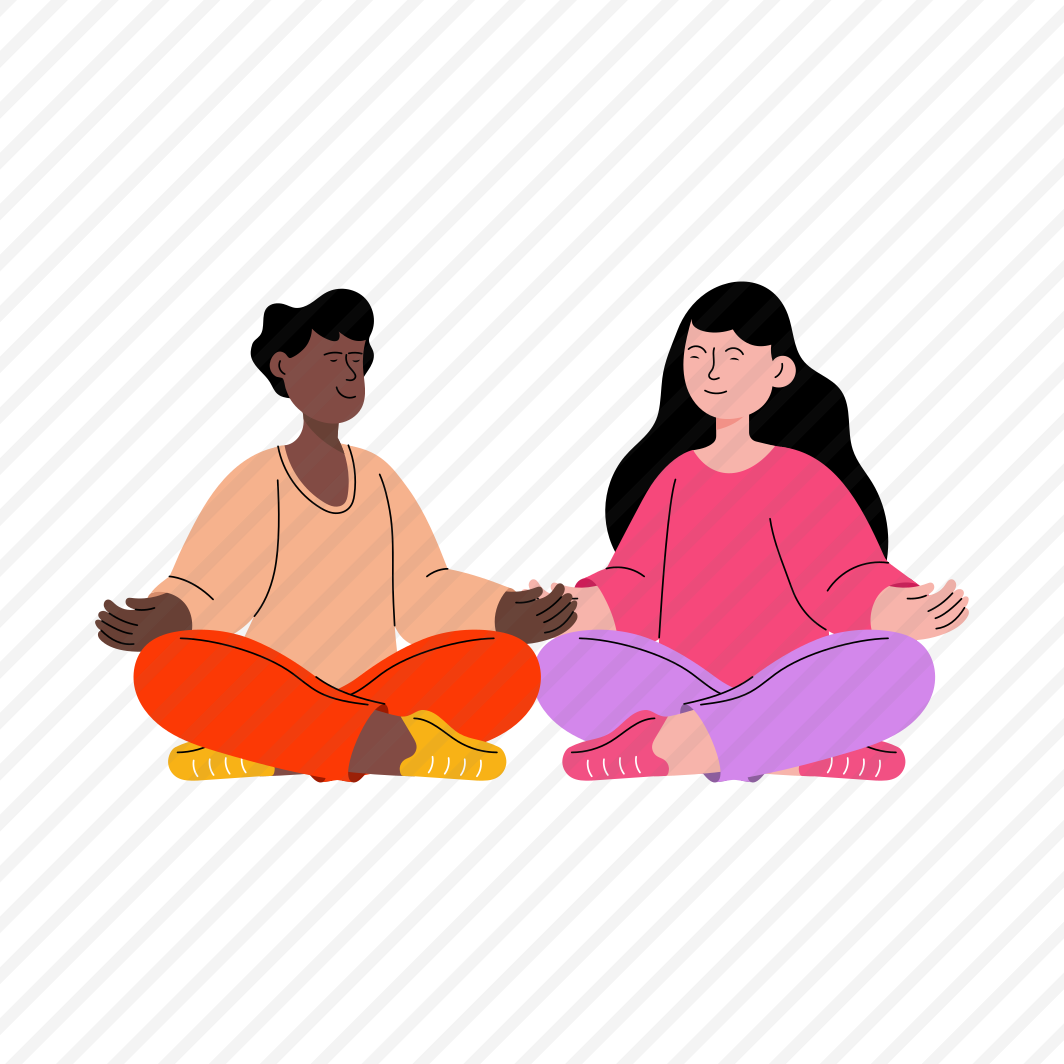 Friends Meditating preview