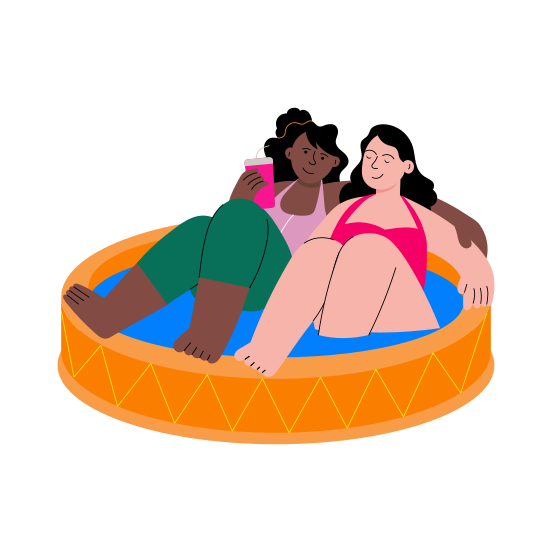 Friends Spa illustration