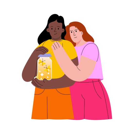 Friendship illustration