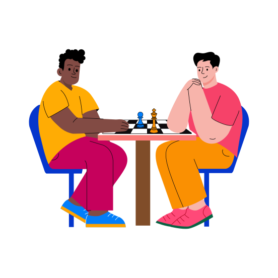 Playing Chess illustration