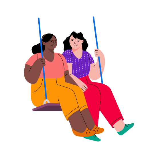 Riding Swing illustration