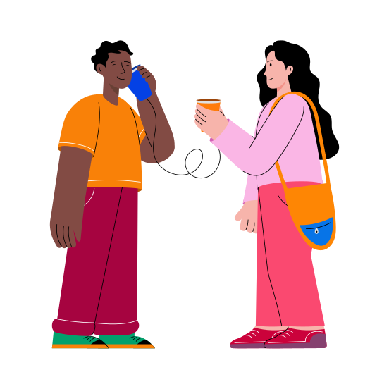 String Cups illustration