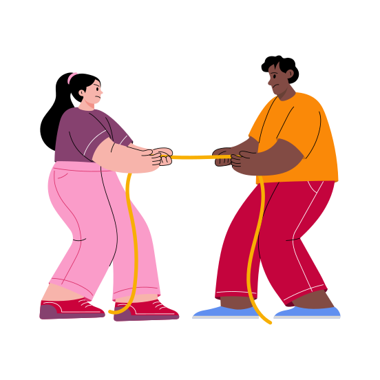 Tugging War illustration