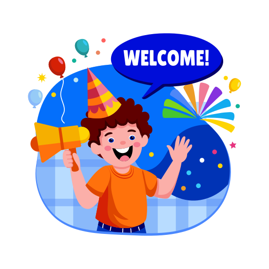 Birthday Welcome illustration