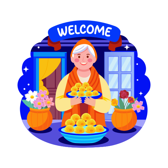 Grandma Sweets illustration