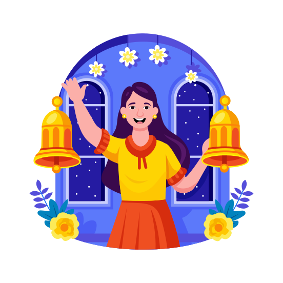 Happy Holidays illustration