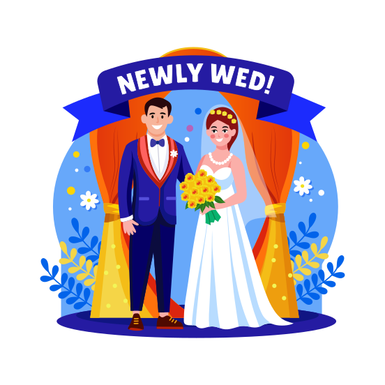 Newlywed illustration