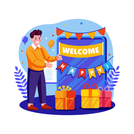 Party Welcome illustration