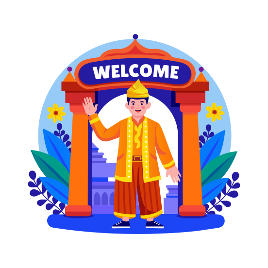 Traditional Welcome illustration