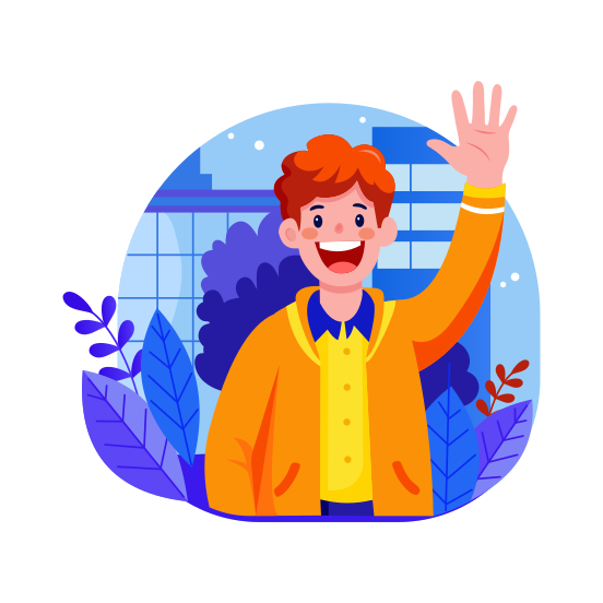 Waving Man illustration