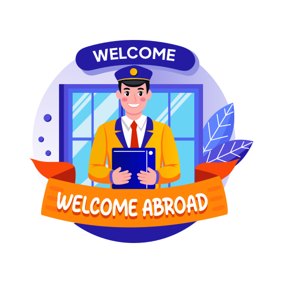 Welcome Abroad illustration