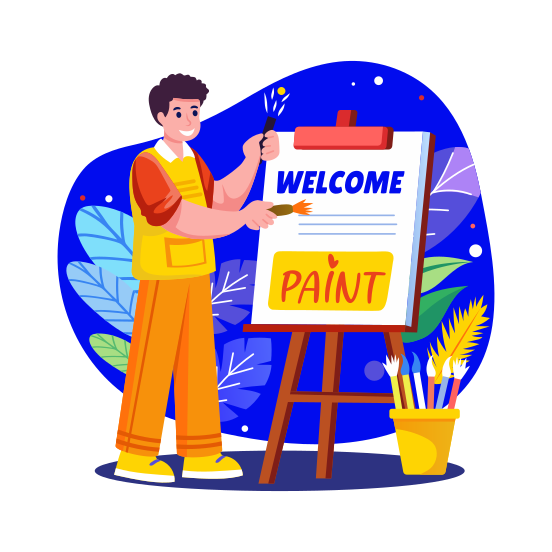 Welcome Art illustration