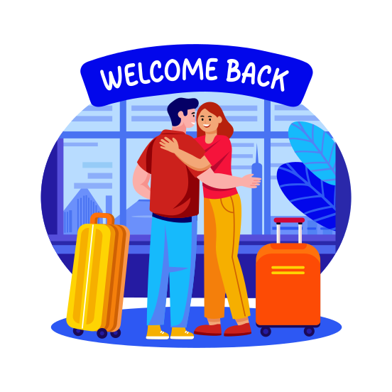 Welcome Back illustration